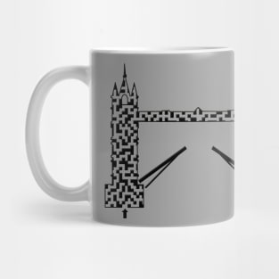 Tower Bridge in London, England Maze & Labyrinth Mug